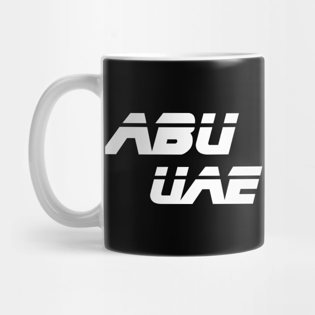 Abu Dhabi Retro 1980s Futuristic Tee - Abu Dhabi UAE by CityTeeDesigns